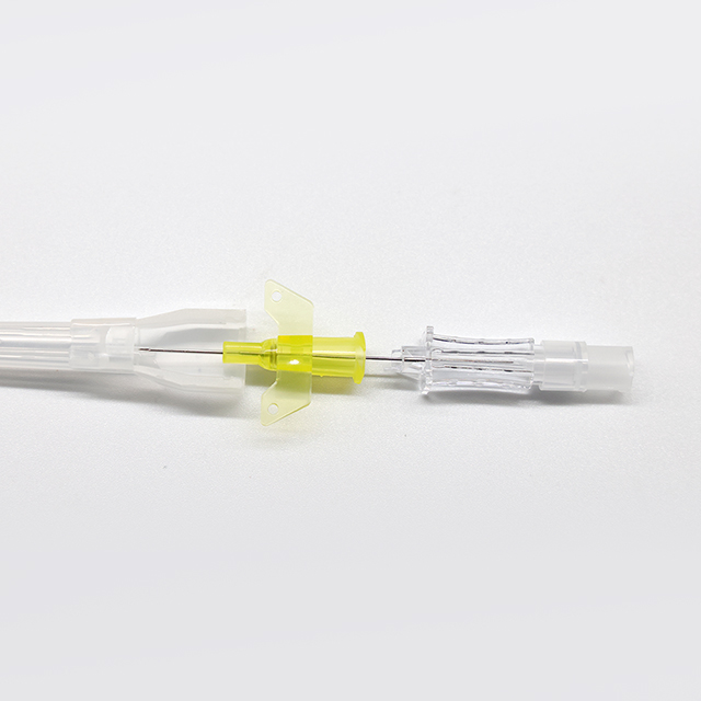 Cánula intravenosa médica desechable con alas