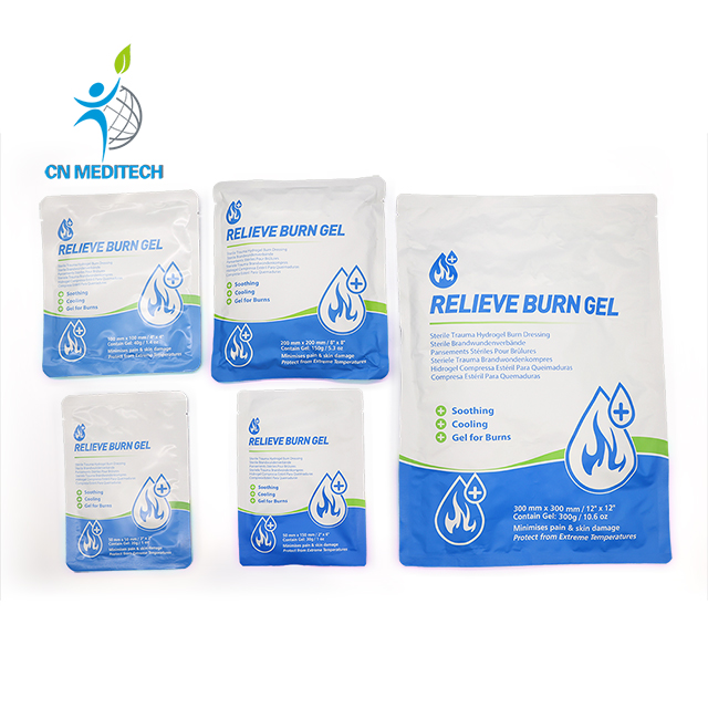 Apósito médico para heridas de hidrogel, apósito para quemaduras, apósito estéril de gel para quemaduras Burncare