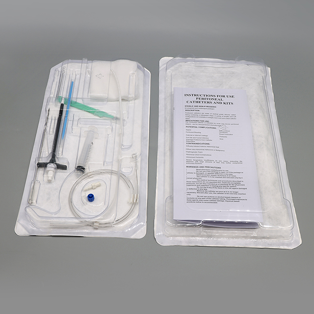 Kit de catéter de diálisis peritoneal con catéter PD para diálisis peritoneal médica