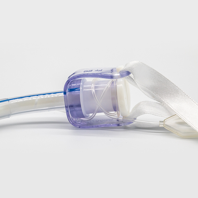 Tubo de traqueotomía reforzado con manguito médico desechable