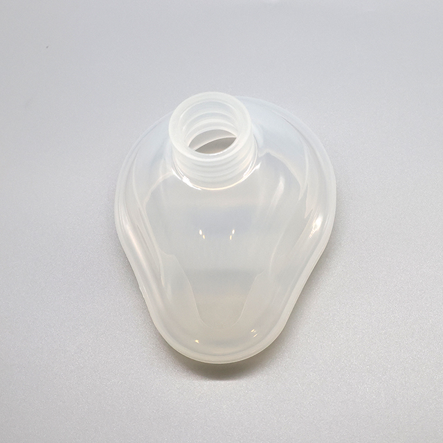 Mascarilla de respiración de anestesia transparente de silicona reutilizable médica