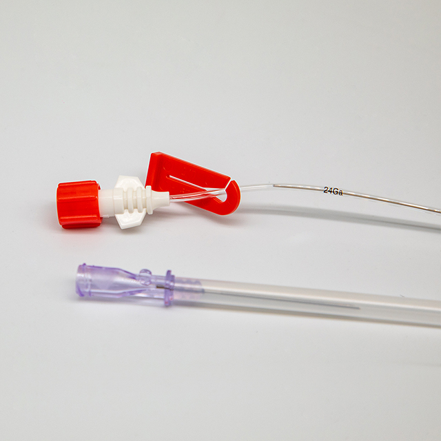 Catéter arterial de anestesia médica con cánula arterial desechable con tubo de extensión