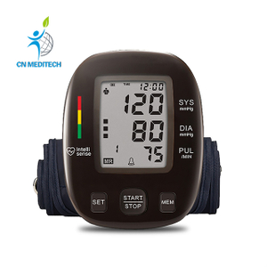 Monitor de presión arterial de la máquina Digital BP del brazo superior barato con adaptador y batería