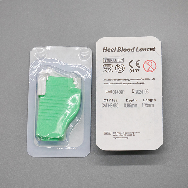 Lancetas de sangre para talón de seguridad infantil desechables médicas