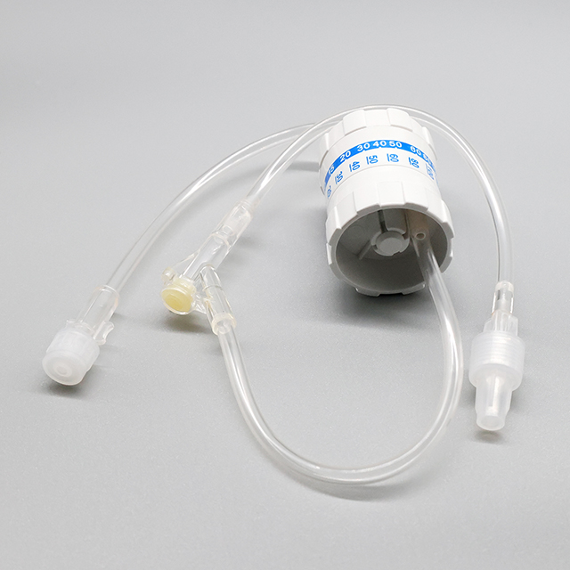 Regulador de flujo de dial IV de doble canal estéril médico con tubo de extensión