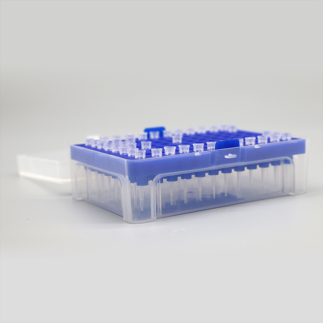 Caja de puntas de pipetas de plástico de alta calidad de 96 pozos 200ul 10ul