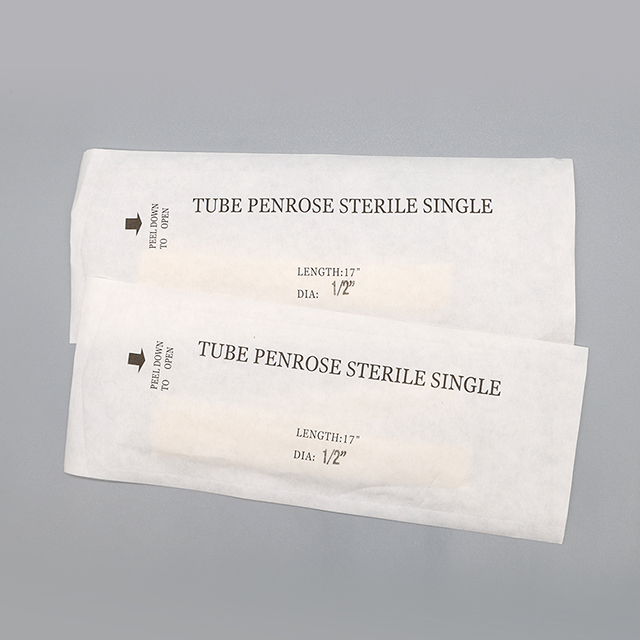 Tubo de drenaje Penrose estéril de látex desechable médico 