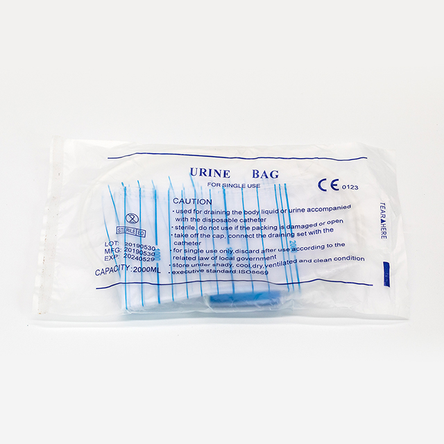 Bolsa recolectora de orina desechable para adultos sin salida
