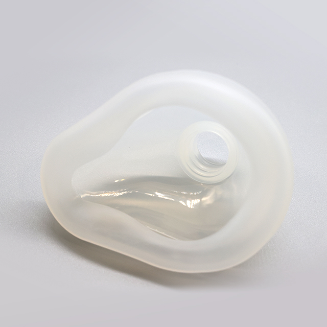 Mascarilla de respiración de anestesia transparente de silicona reutilizable médica