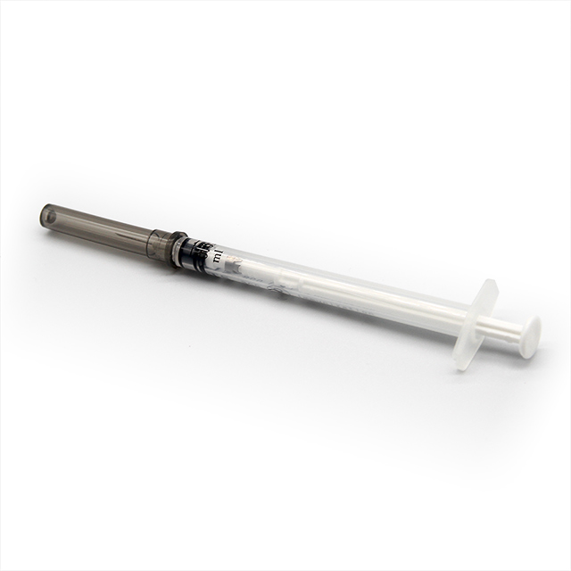 Jeringa de inyección de vacuna de plástico desechable de 0,2 ml con aguja