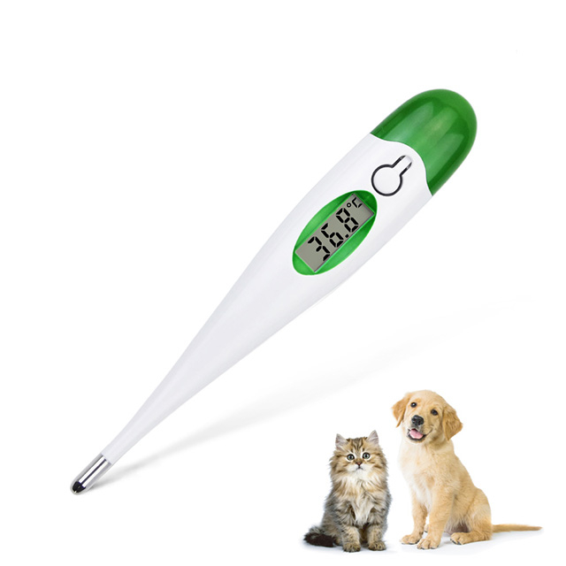 Termómetro veterinario digital de punta rígida de lectura rápida de 10 segundos de alta precisión
