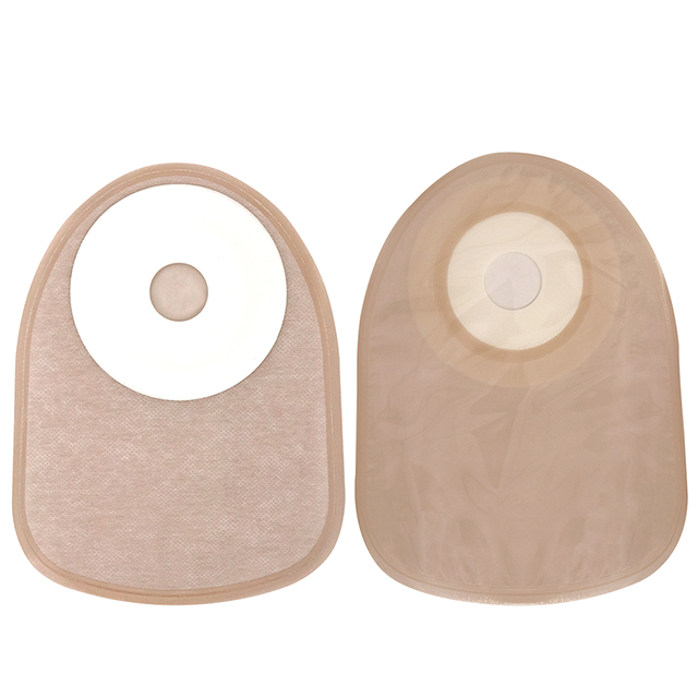 Bolsa de colostomía de una pieza, cerrada, drenable, suave, desechable, médica