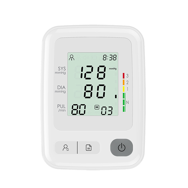 Monitor de presión arterial con manguito ajustable tipo brazo superior automático para uso doméstico