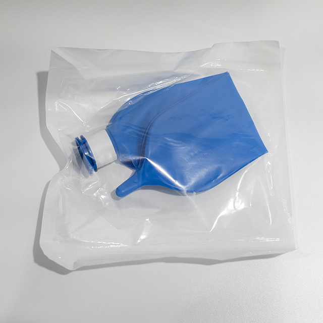 Bolsa de respiración azul de látex desechable 0.5L/1L/2L/3L para uso médico