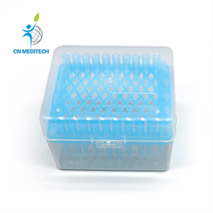 Caja de puntas de pipetas de plástico de alta calidad de 96 pozos 200ul 10ul