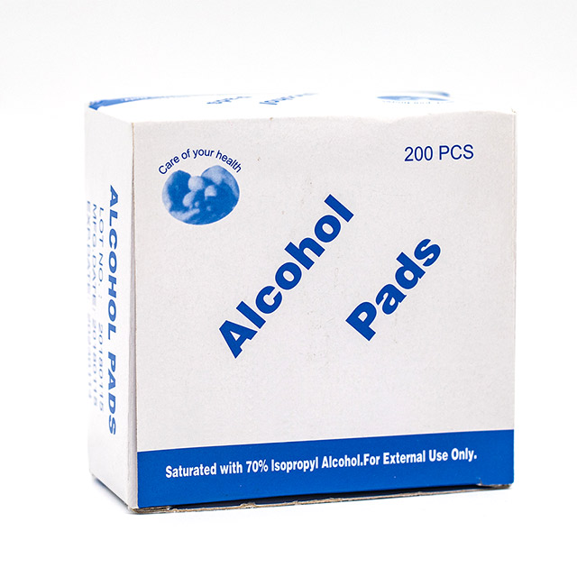 Toallitas desechables no tejidas estériles con hisopo con alcohol para inyecciones