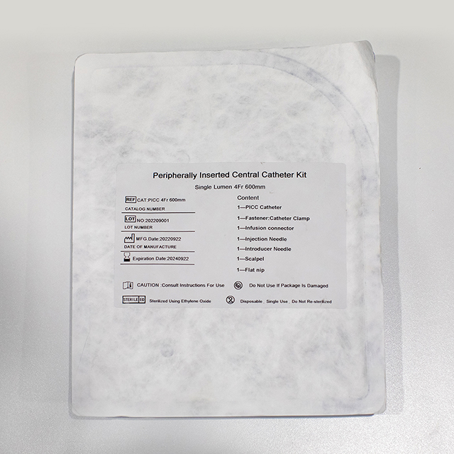 Kit de catéter central insertado periférico de PU desechable Kit de línea PICC de catéter PICC