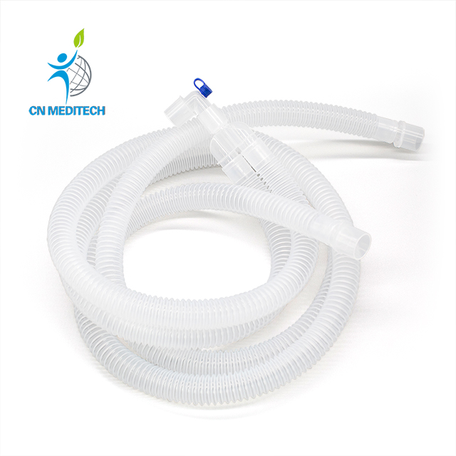 Circuito de respiración de anestesia, circuito transparente de plástico desechable médico