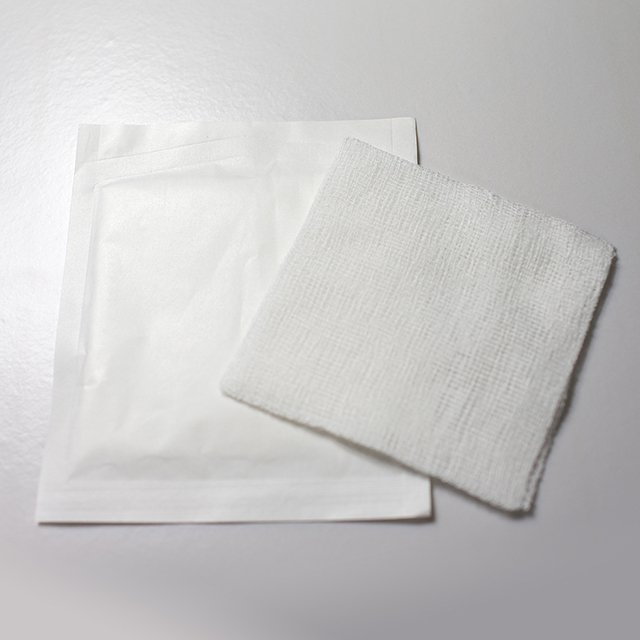 Hisopo de gasa de algodón estéril médico desechable