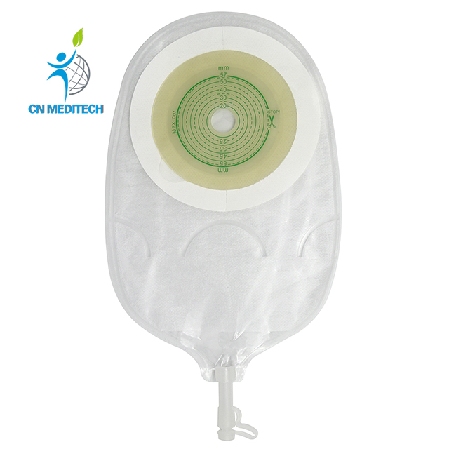 Bolsa drenable médica desechable, bolsa de urostomía de una pieza para ostomía