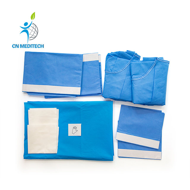 Equipo quirúrgico estéril médico del paquete del paquete del paño quirúrgico universal estéril general disponible del equipo de operación del hospital
