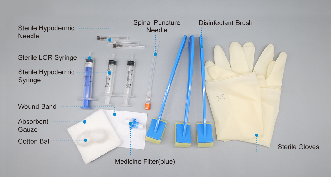 Kit de punci&oacute;n de anestesia espinal