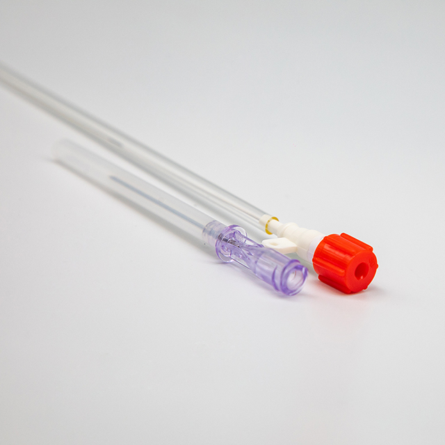 Juego de catéter de cánula arterial desechable sin tubo de extensión