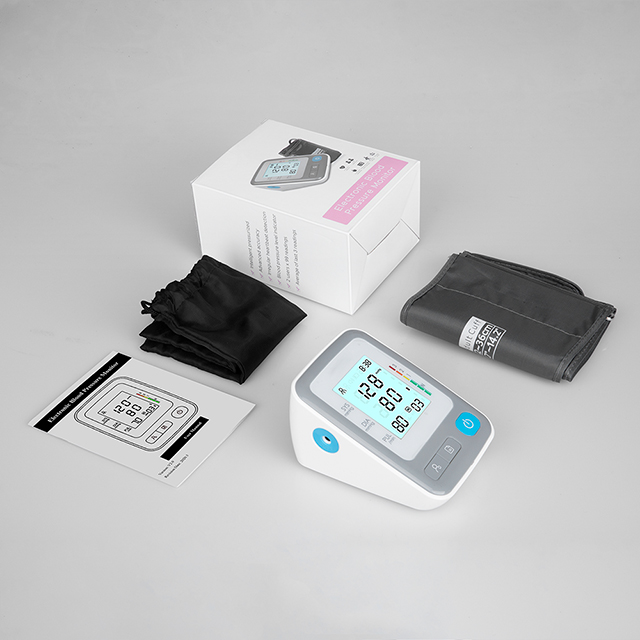 Monitor de presión arterial con manguito ajustable tipo brazo superior automático para uso doméstico