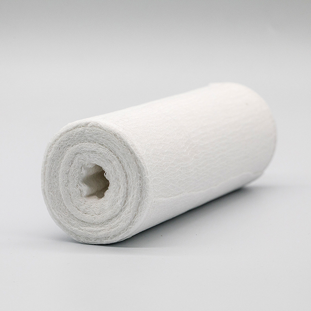 Rollo de gasa de algodón absorbente no estéril desechable
