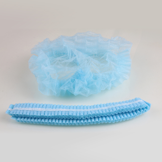 Gorro con clip transpirable bouffant no tejido de polipropileno desechable