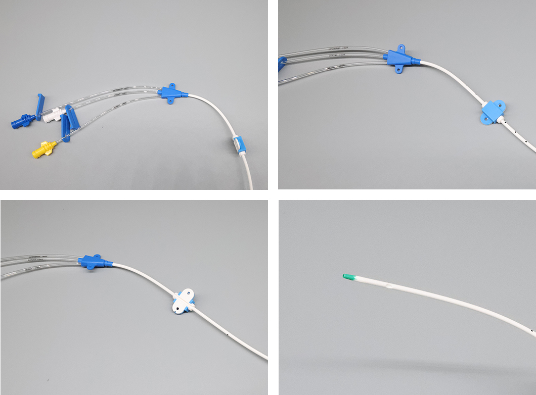 Catéter CVC venoso central con lumen de línea central simple/doble/triple médico desechable 