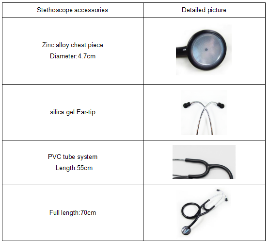 Aleaci&oacute;n de zinc Master Cardiolog&iacute;a tipo estetoscopio con tubo de PVC