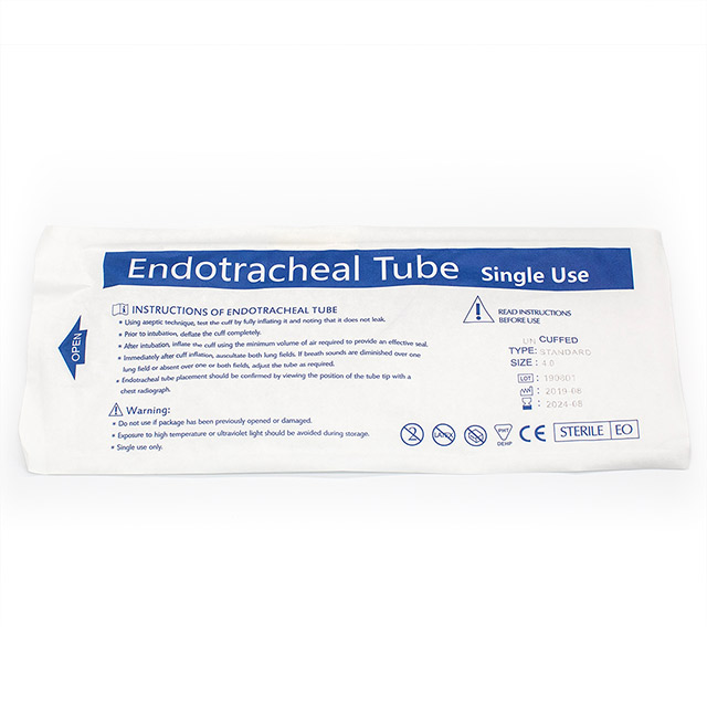 Tubo endotraqueal ET simple oral sin manguito de PVC 