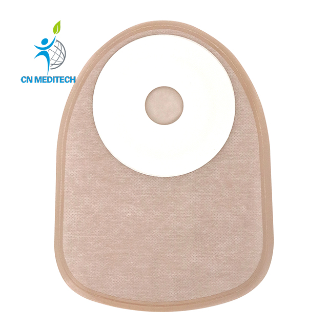 Bolsa de colostomía de una pieza, cerrada, drenable, suave, desechable, médica