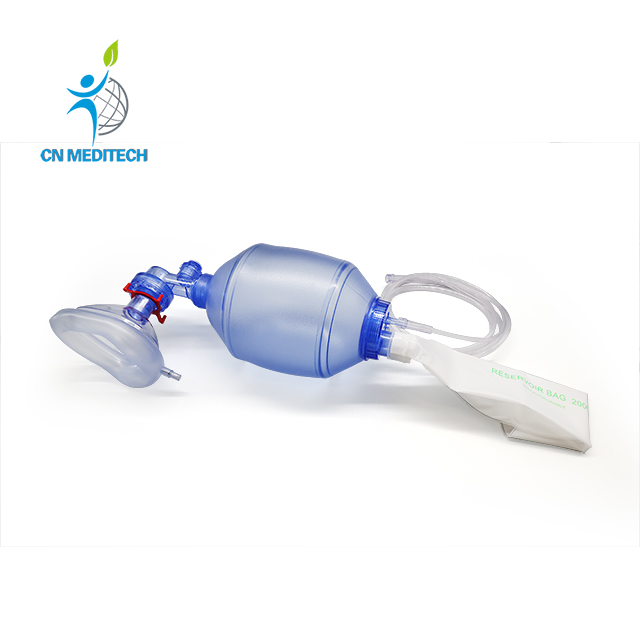 Resucitador manual de bolsas Ambu para adultos desechables de PVC