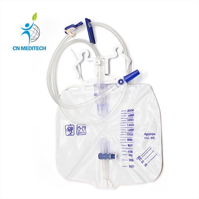 Bolsa de drenaje de orina médica Bolsa de drenaje urinario desechable