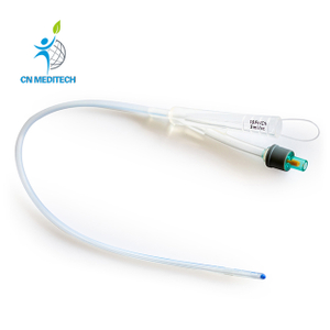 Catéter urinario Foley de silicona desechable de 2 vías 