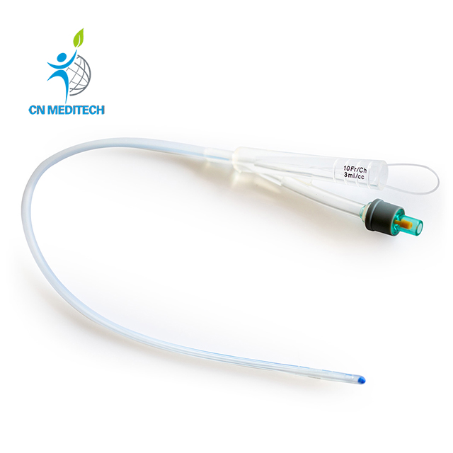 Catéter urinario Foley de silicona desechable de 2 vías 