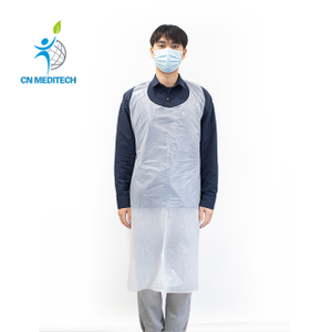 Delantal desechable de PE impermeable HDPE/LDPE