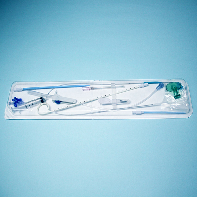 Kit de catéter de drenaje tipo coleta para nefrostomía percutánea