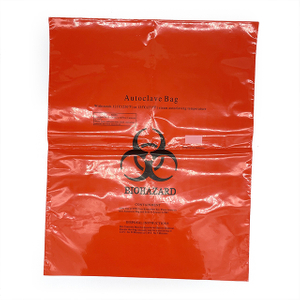 Bolsa de residuos de peligro biológico biológico médico de alta calidad de plástico