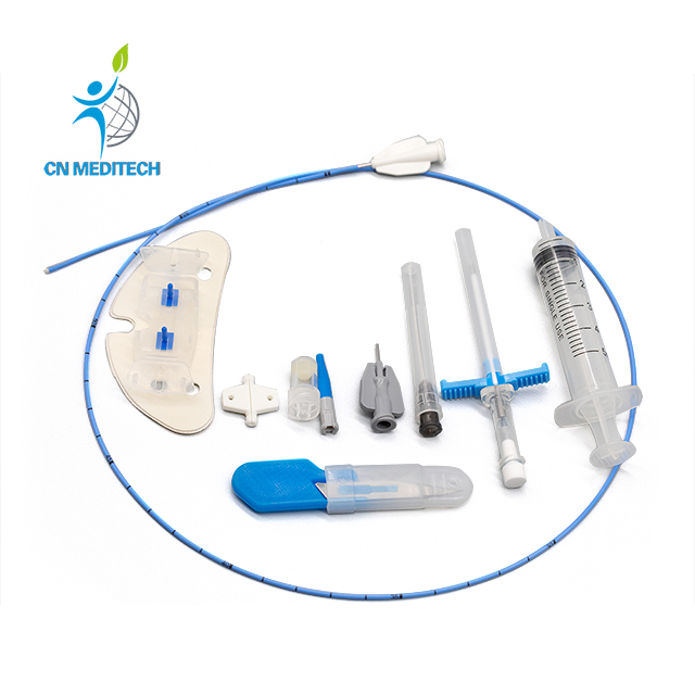 Línea de catéter PICC de silicona desechable Kit de catéter central insertado periférico Kit PICC