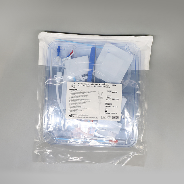 Equipo médico del catéter de la hemodiálisis del lumen del doble del equipo del catéter de la hemodiálisis a largo plazo
