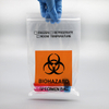 Bolsa de transporte de muestras de peligro biológico autosellante de laboratorio