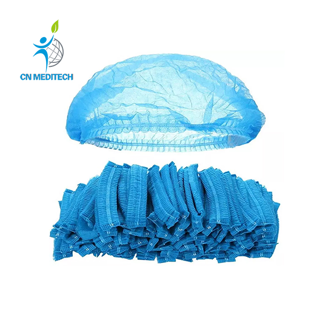 Gorro con clip transpirable bouffant no tejido de polipropileno desechable